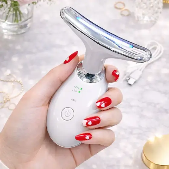 ماساژور لیفت صورت وگردن(LED)دار