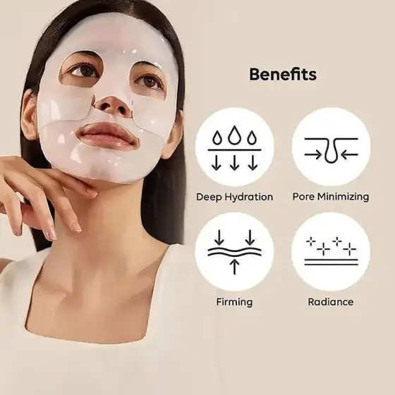 ماسک ورقه ای جوانساز بایودنس مدل بایو کلاژن 34 گرم