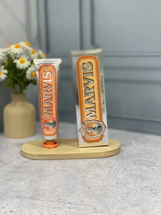 خمیر دندان سفید کننده مارویس مدل GINGER MINT حجم 85ml