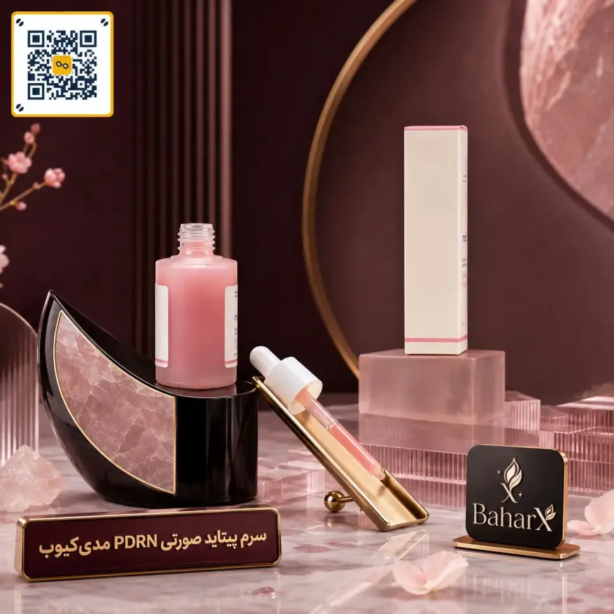 سرم پپتاید صورتی PDRN مدی‌کیوب مدل PDRN Pink Peptide Serum حجم 30 میلی‌لیتر