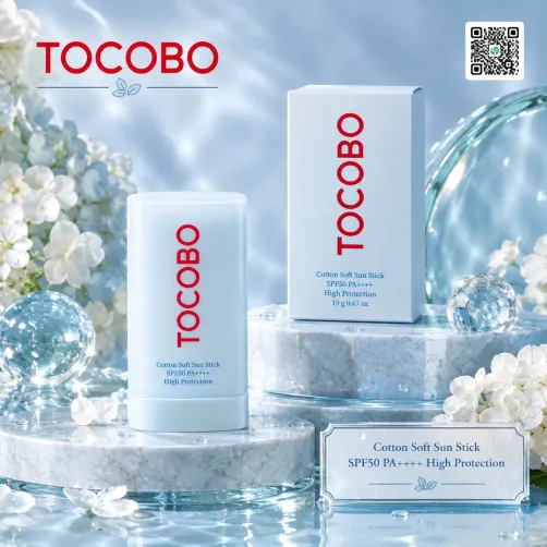 ضدآفتاب استیکی توکوبو مدل Cotton Soft Sun Stick SPF50+ PA++++